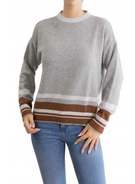 Maglioncino con bordi colorati